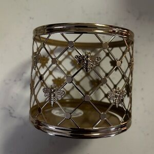 Bath & Body Works Silver Bee Candle Holder